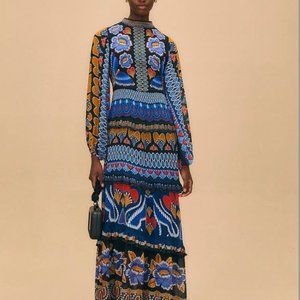Farm Rio NWOT L (fits like M) Anika Maxi Dress
